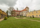 zámek Libochovice  Libochovický zámek ve své ranně gotické bodobě z roku 1690. : architektura, zámek