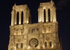 Paříž - květen 2006  Notre Damme : Notre Damme, architektura, kostel, noční