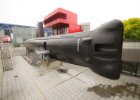 Paříž - květen 2012  skutečná ponorka jako exponát : exponát, ponorka