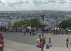 Paříž 2017  bazilika Sacré-Cœur a výhled na Paříž : panorama
